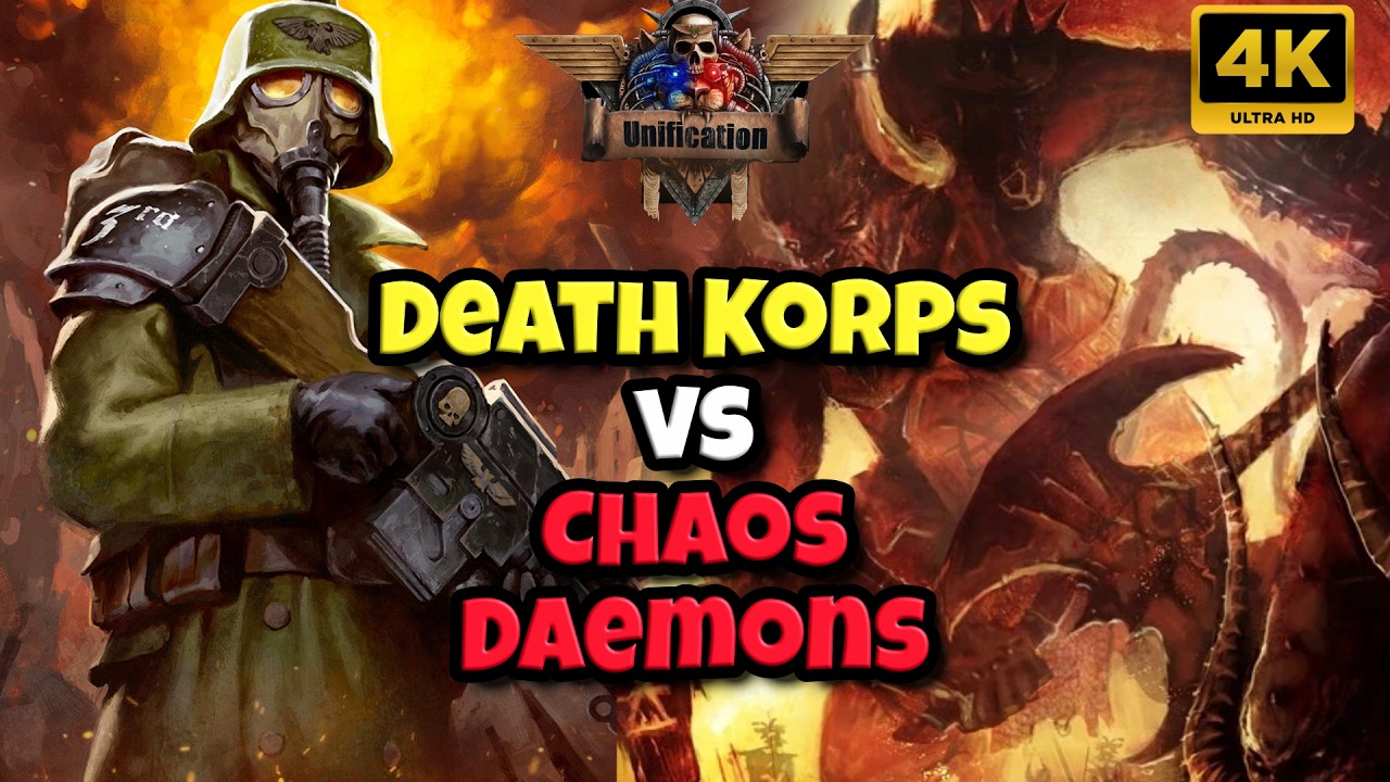 No Retreat for the Death Korps – Krieg vs Chaos Daemons - DoW Unification #rts  #dow #dawnofwar
