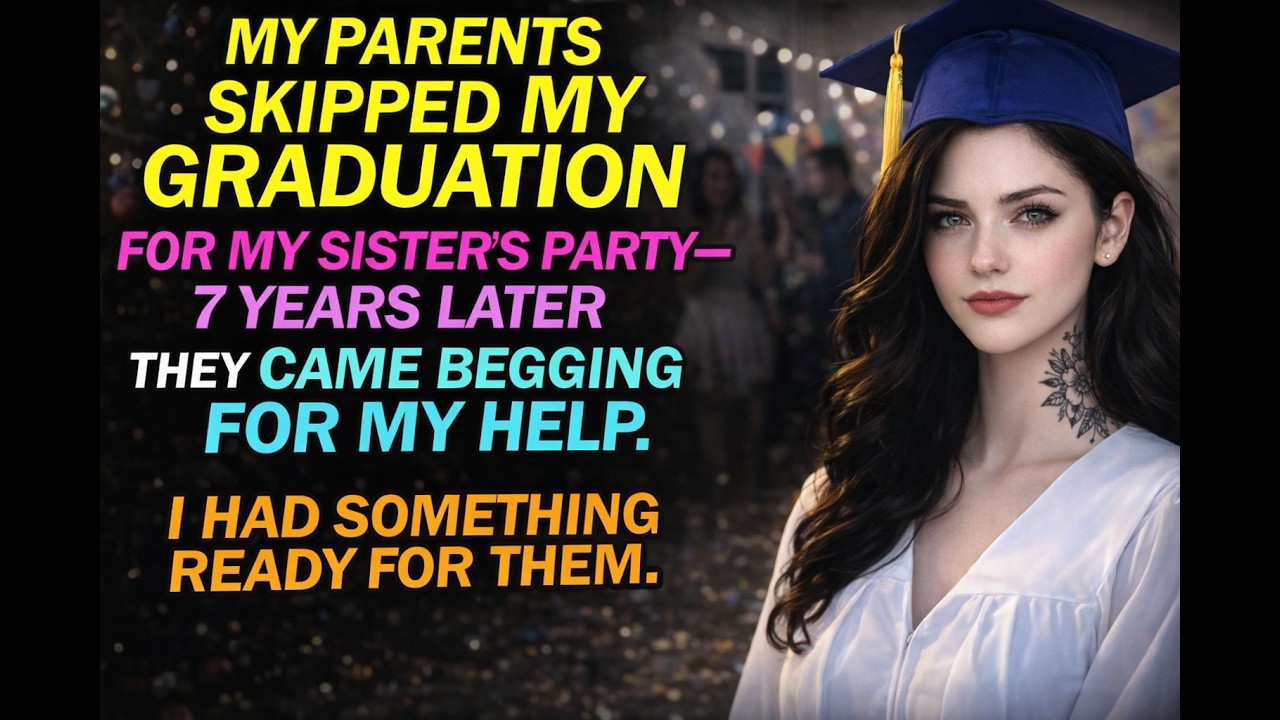 My Parents Skipped My Graduation For My Sister’s Party — 7 Years Later They Came Back Begging