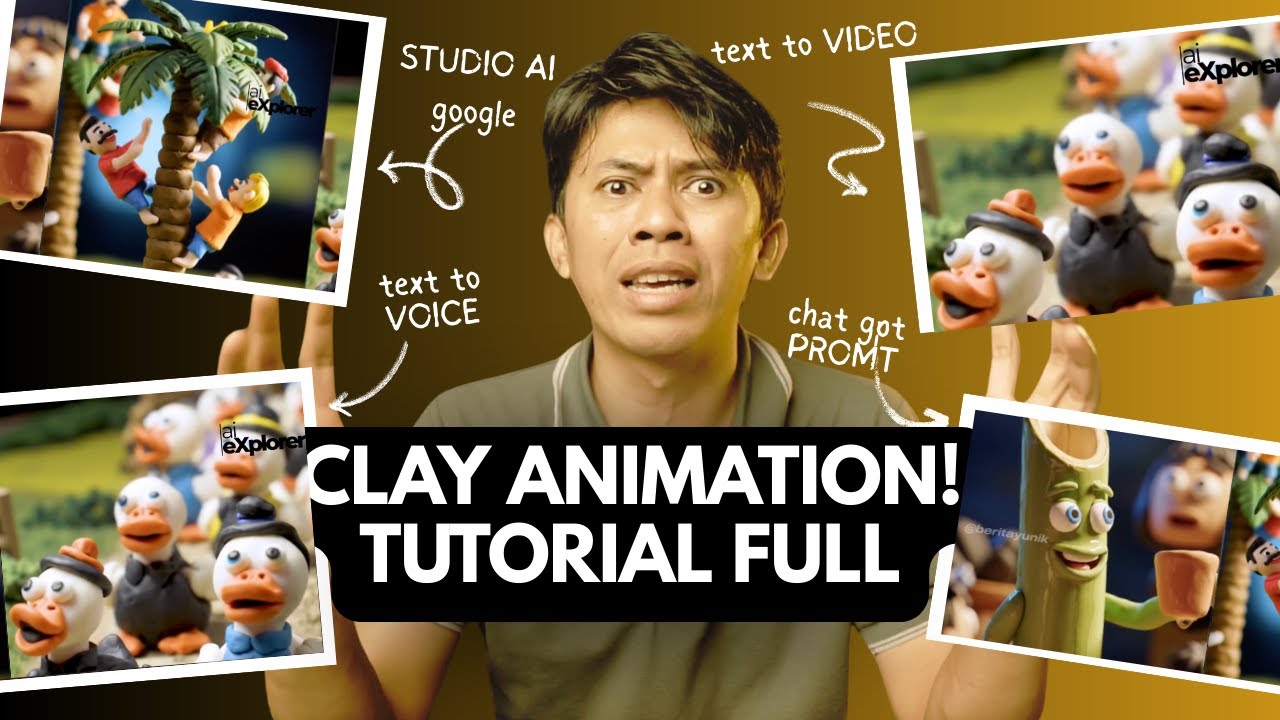 Cara Membuat Clay Animation Kartun Viral Step by Step, Full Tutorial #ClayAnimation #TutorialAnimasi