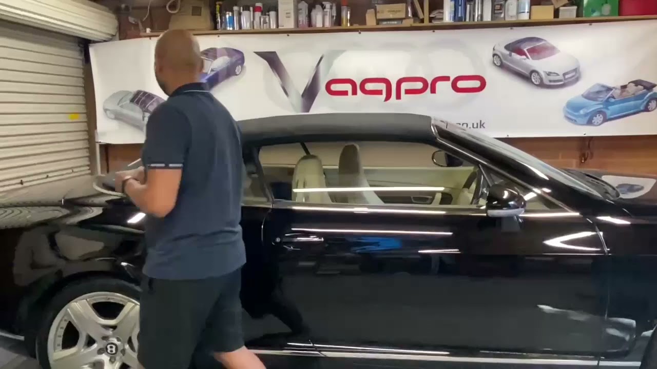 Bentley Continental GTC (3W) - Roof Fault 1 & Repair - Rear Bow Raising Issue