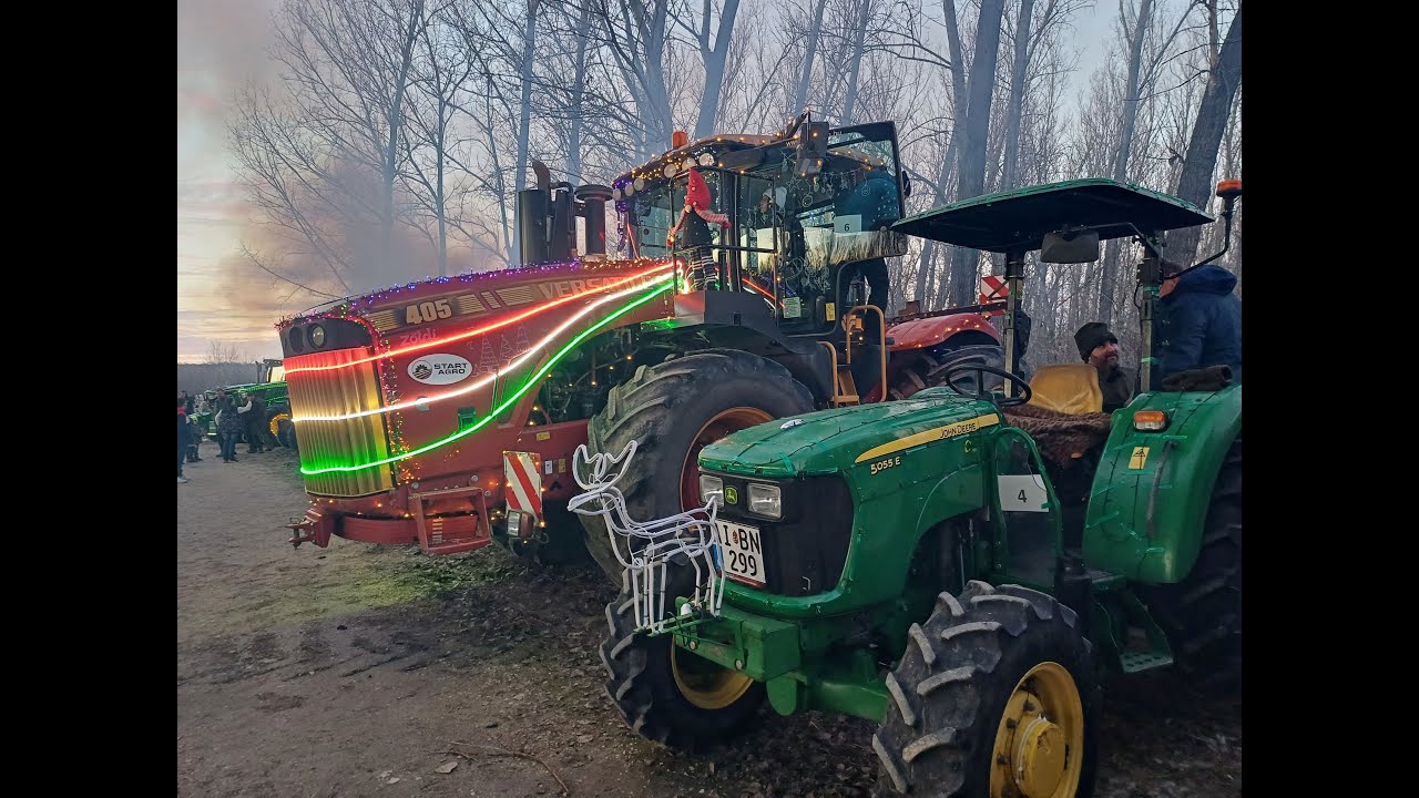 Dunavecse Traktoros Fény Felvonulás 2025 12 26.