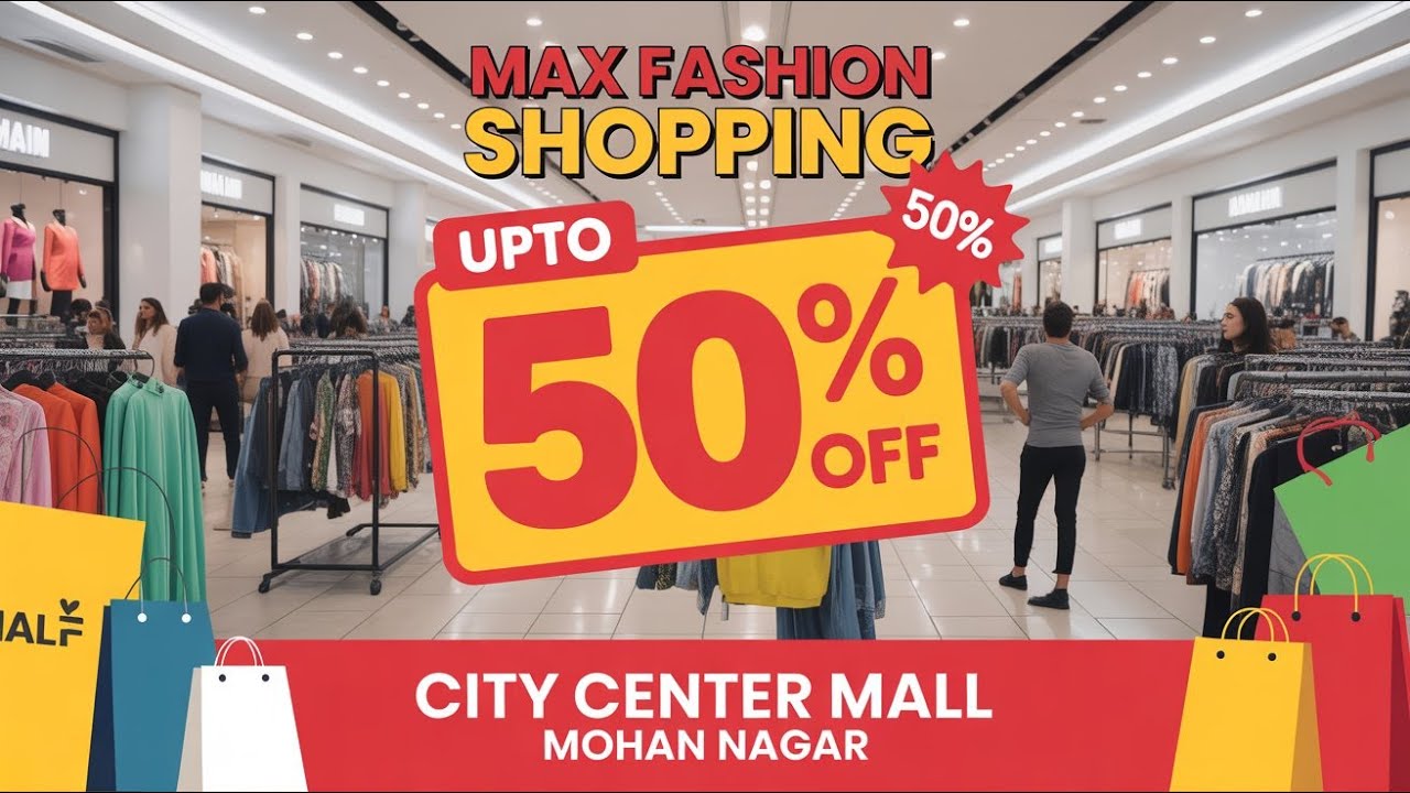 Shopping in Max Fashion in City Center Mall in Mohan Nagar Ghaziabad | High Discount Upto 50% Offers
