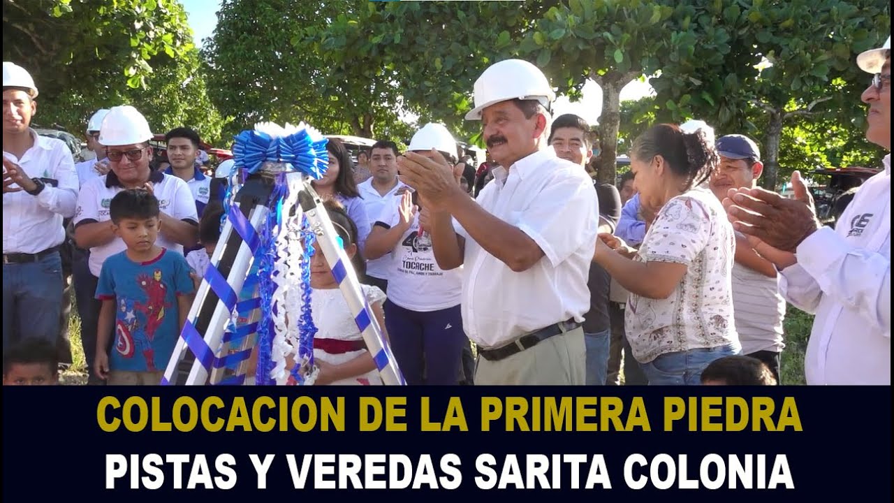 SARITA COLONIA PUESTA DE PRIMERA PIEDRA