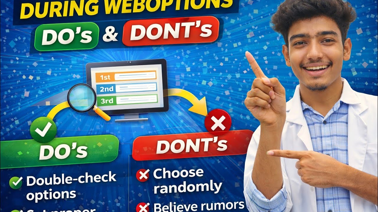 KNRUHS Web Options Do’s & Don’ts 2026 ⚠️ BPT | BSc MLT | AHS Students Must Watch