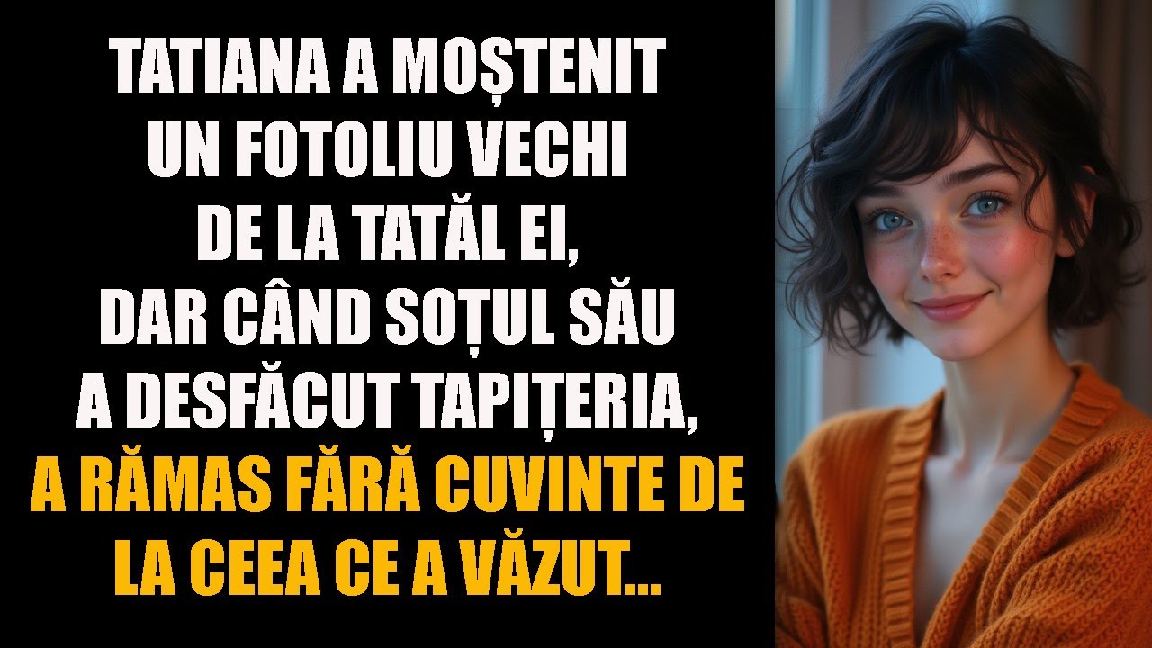 Tatiana a moștenit un fotoliu vechi de la tatăl ei, dar când soțul său a desfăcut tapițeria..