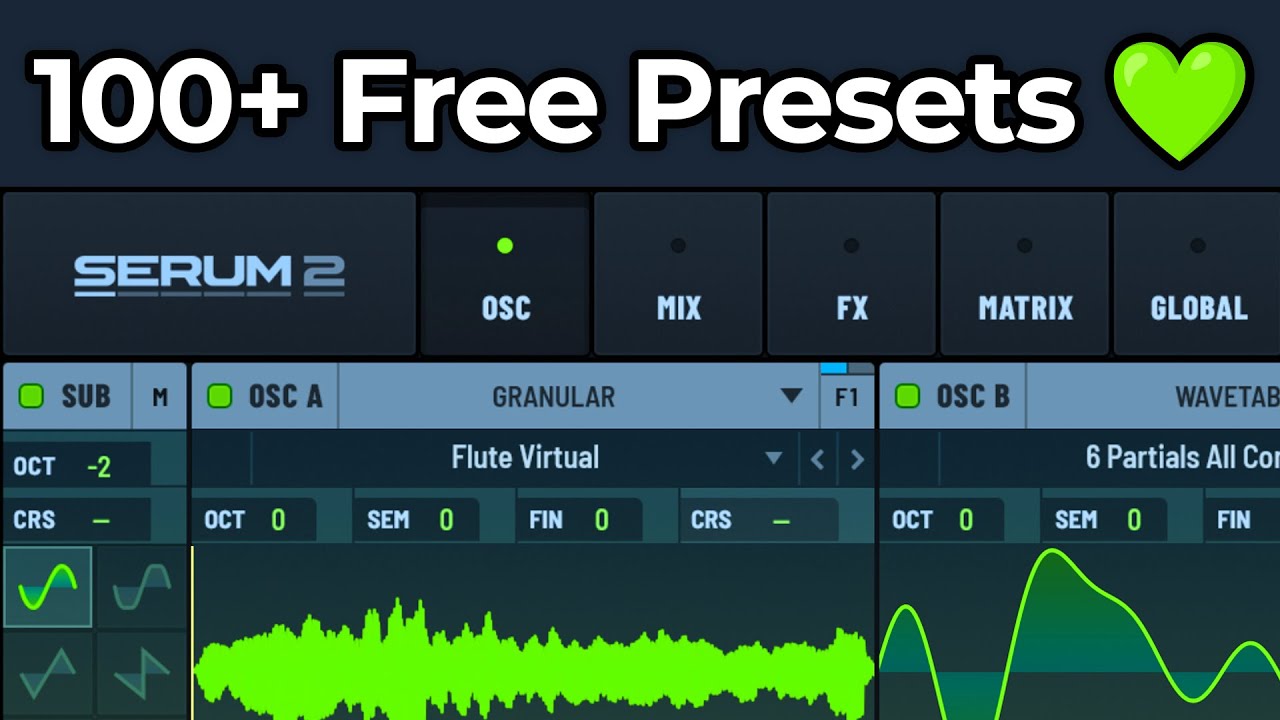 I made 100+ Free Serum 2 Presets for you