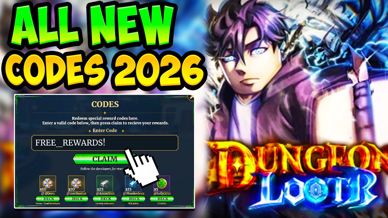 ВСЕ РАБОЧИЕ КОДЫ DUNGEON LOOTR В ROBLOX &mdash; Все новые коды Dungeon Lootr 2026!