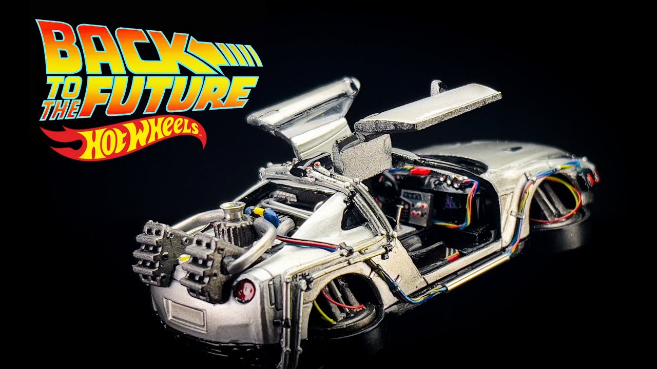 Nissan GTR Time Traveler Back To The Future Hot Wheels Custom