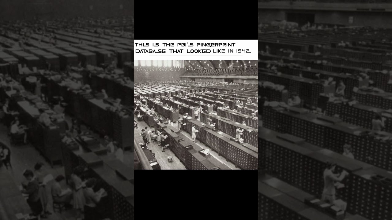 FBI FINGERPRINT DATABASE 1942 | #fbi #1942
