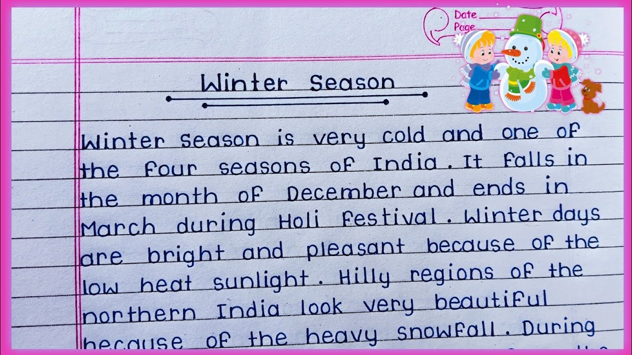 Winter Season essay in English || Best Essay on Winter season || Essay writing ||