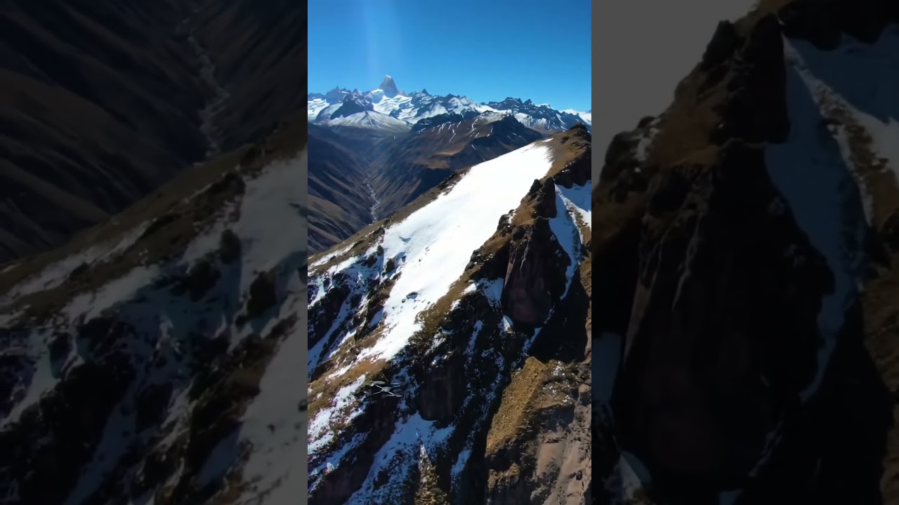 Drone view of Andes Mountain - Brainiacer 