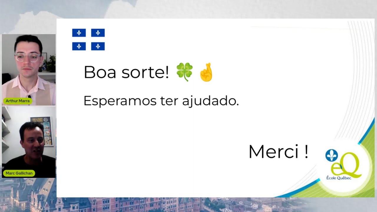 Simulação de entrevista de emprego em francês - Québec na cabeça