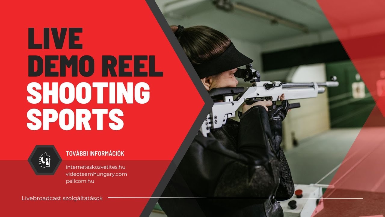 LIVE Demo Reel - 10m Air Shooting Europen Legue 2023 | 5 cams, replay, scoring