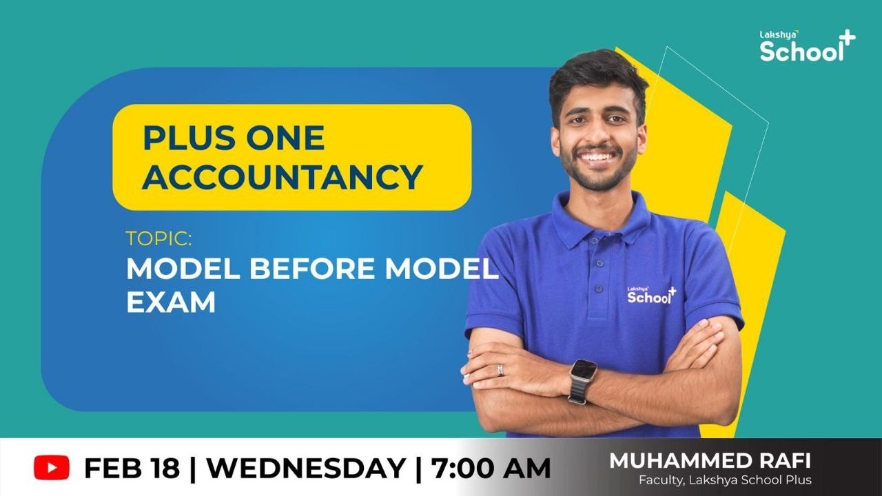 +1 Accountancy | MODEL BEFORE MODEL EXAM |