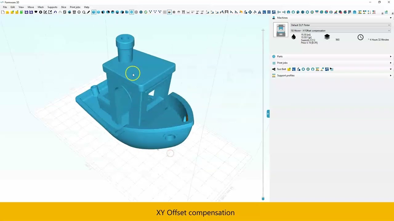 XY Offset compensation