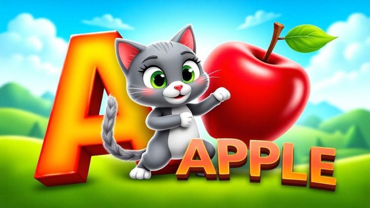 ABC Song for Kids   Learn Alphabet A to Z with Fun Words & Pictures   Alphabet Song for Kids