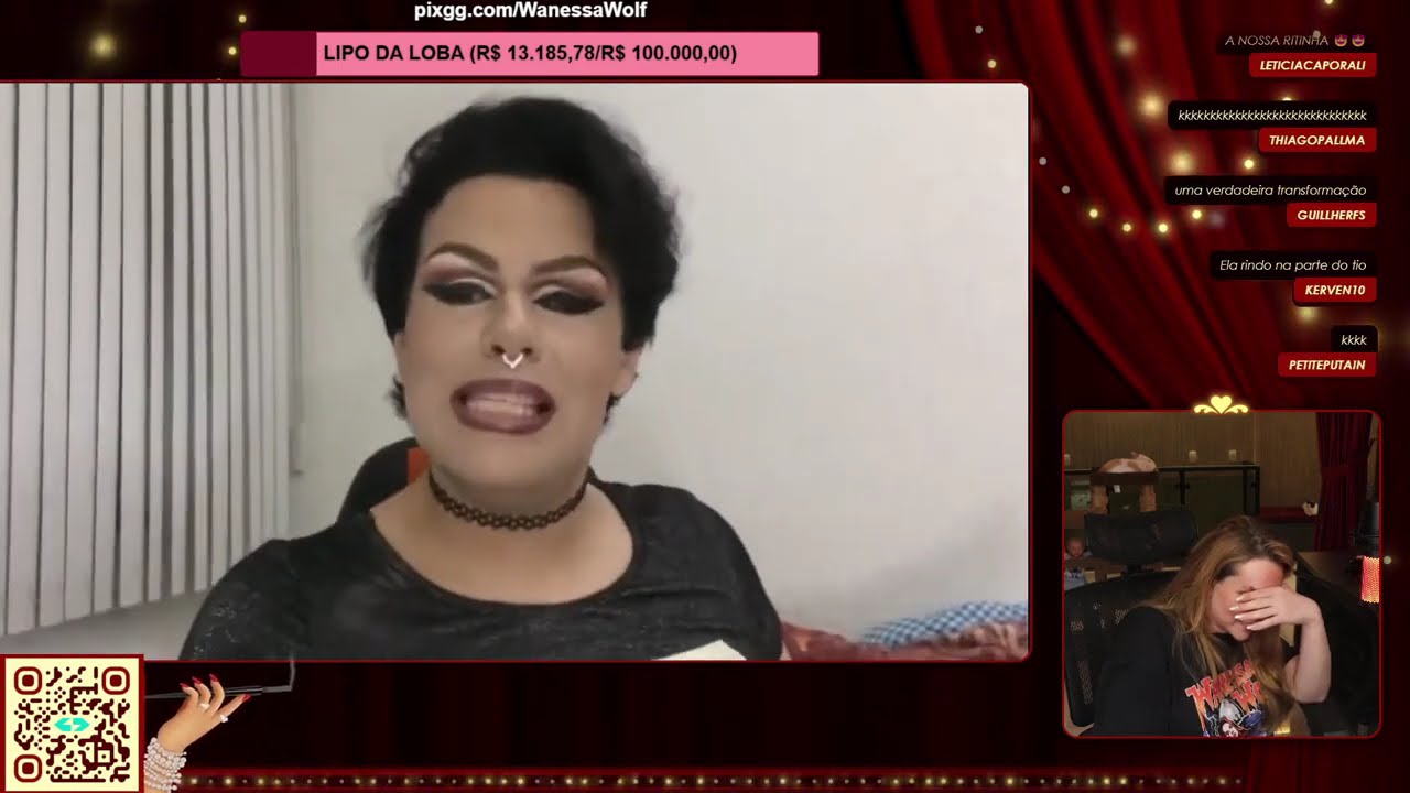 Wanessa Wolf reagindo 