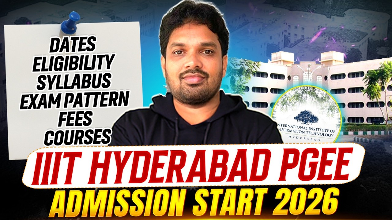 Приемная комиссия IIIT Hyderabad на программу PGEE 2026 | Без GATE | Курсы, стоимость обучения, т...
