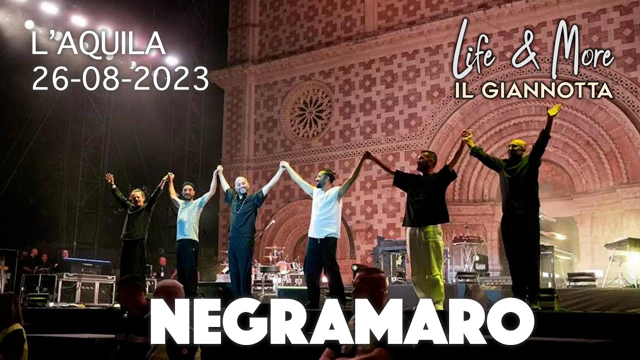 Negramaro Concerto L'Aquila Perdonanza 26-08-2023