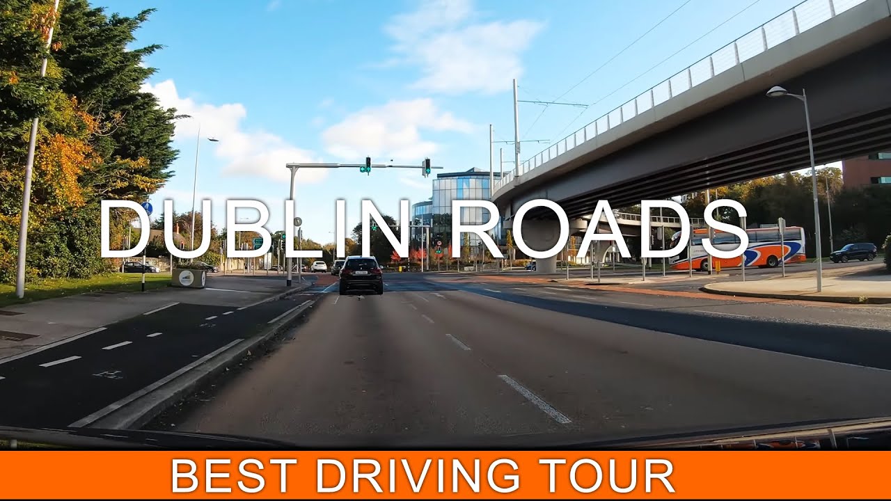 Dublin City Driving Roads Tour - 4k Dash Cam Ireland