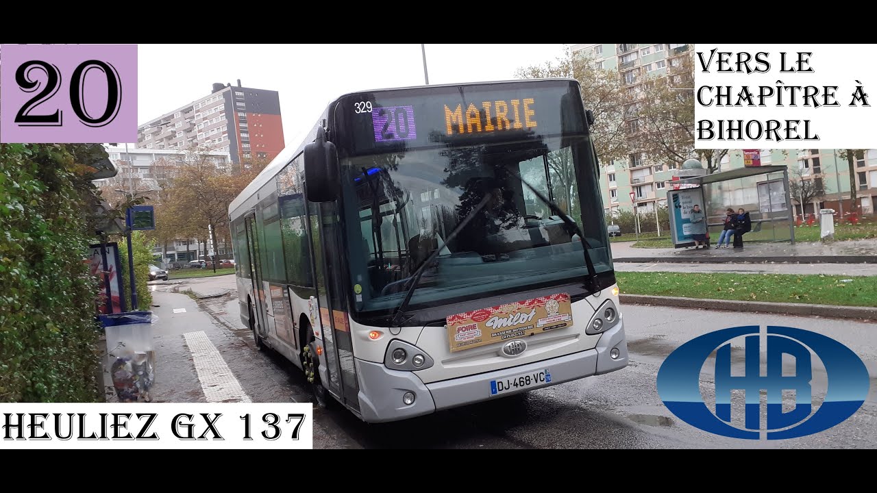 Ligne 20 vers Le Chapître à Bihorel sur le Réseau Astuce à Rouen