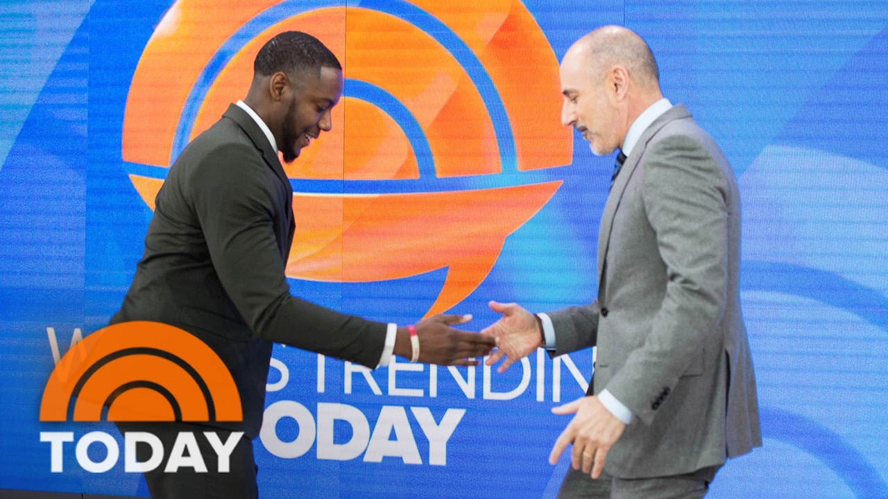 Inspiring ‘Handshake Teacher’ Gives TODAY Anchors Personalized Handshakes | TODAY