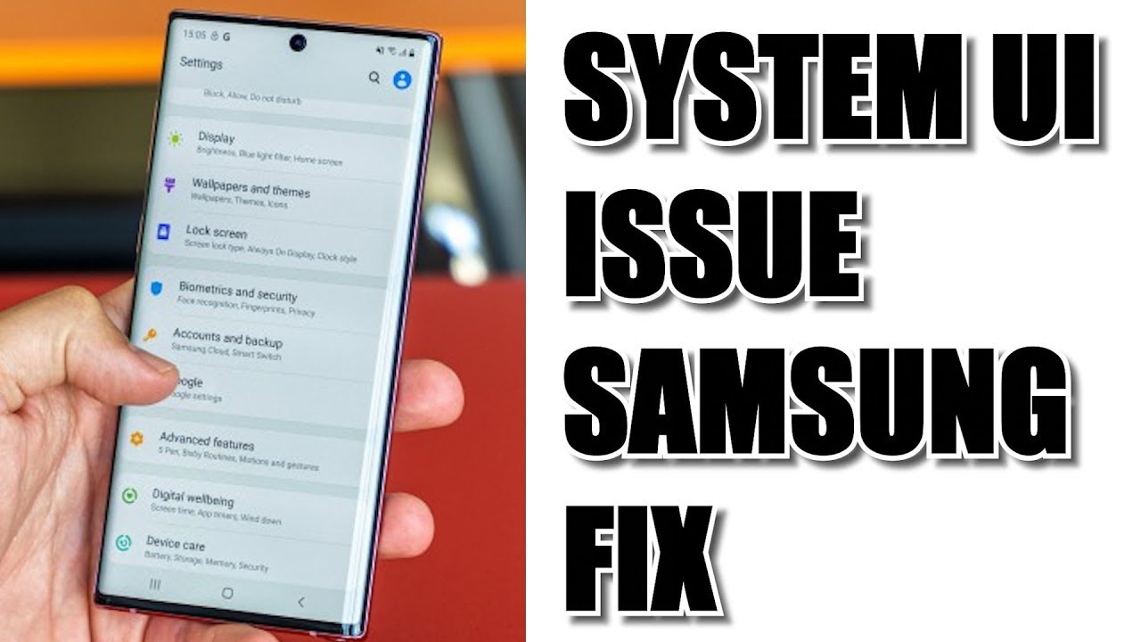 Как исправить ошибку системного пользовательского интерфейса на Samsung