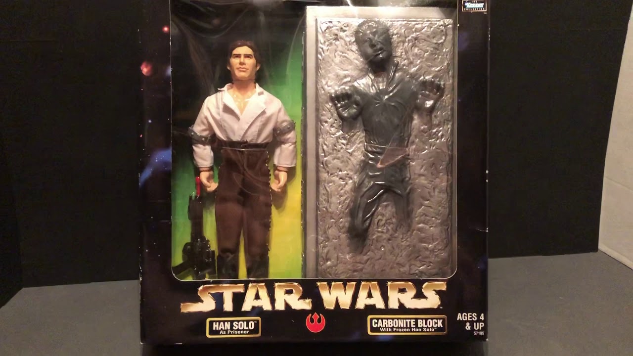 Star Wars Action Figures 12&rdquo; size Han Solo in Carbonite 💥Kenner Toys 1998 MIB🌟