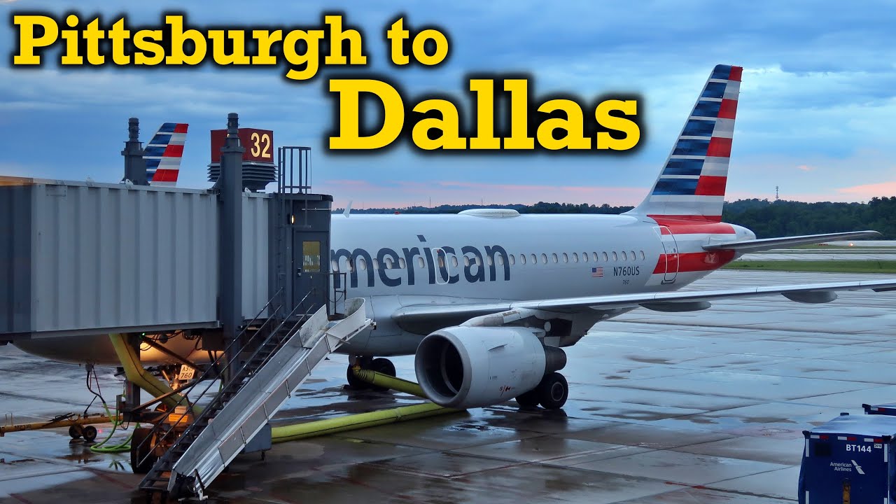 Full Flight: American Airlines A319 Pittsburgh to Dallas (PIT-DFW)