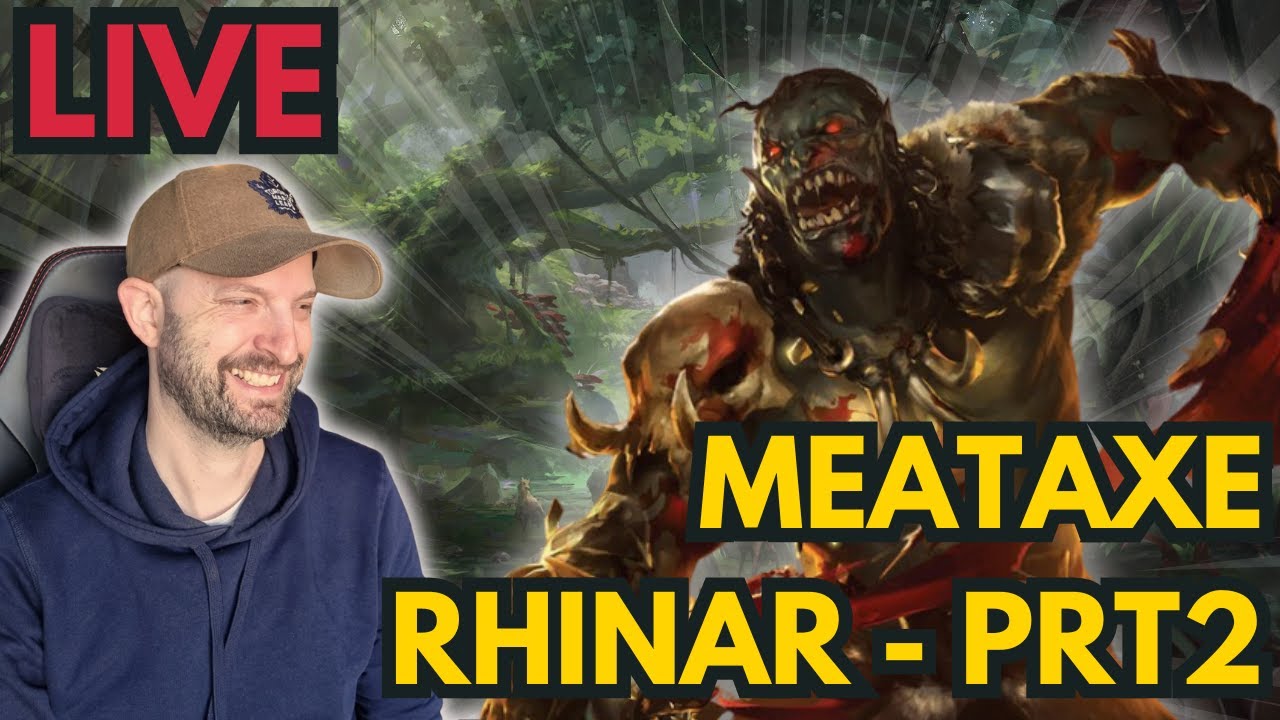 Meataxe Rhinar is Real! - LIVE Flesh and Blood TCG Gameplay