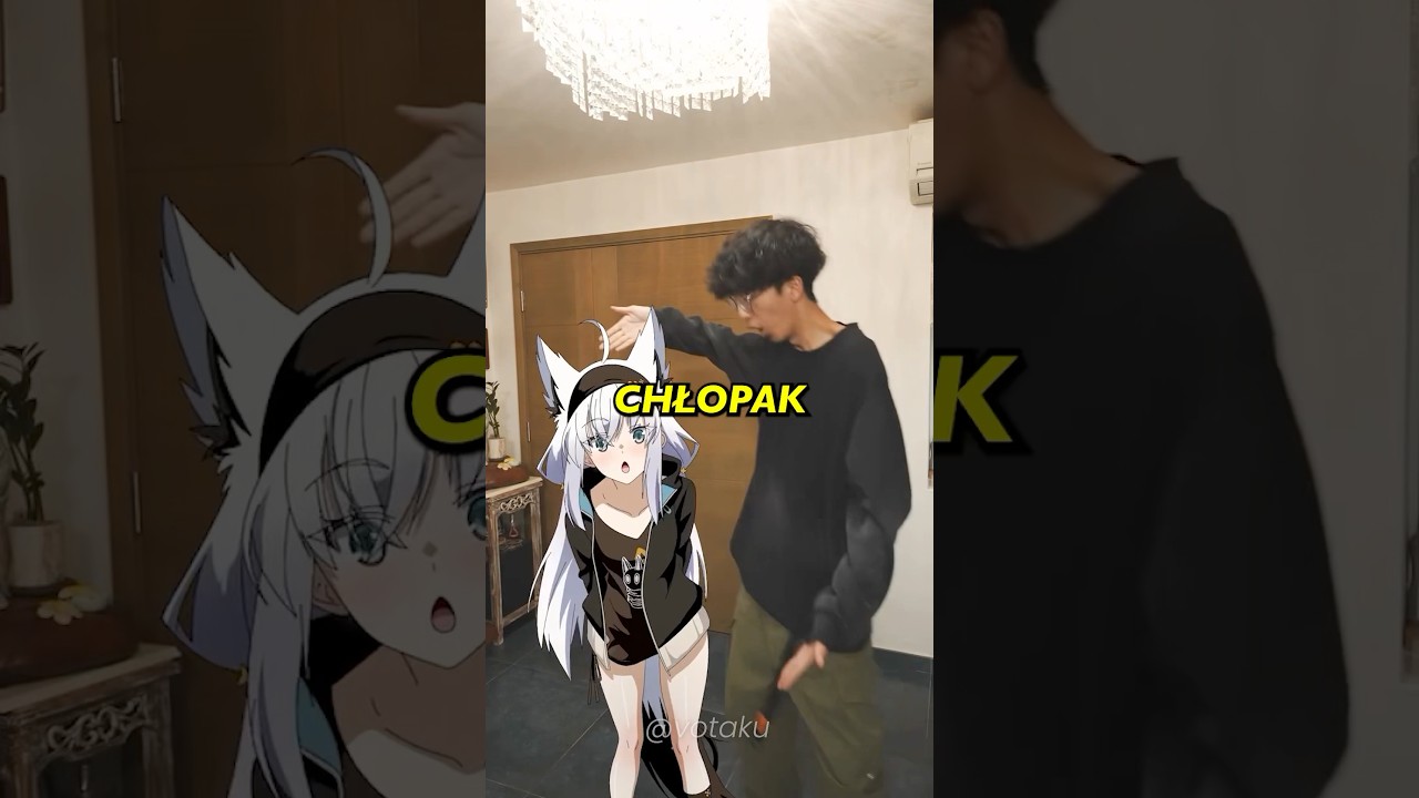 CHŁOPAK ŻYJE Z POSTACIĄ ANIME! 🤯 #anime #polska #votaku #dc #japonia