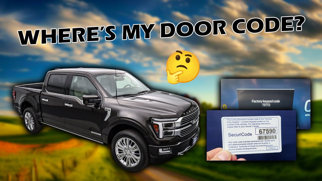 Как найти код двери вашего Ford F-150 2024 года