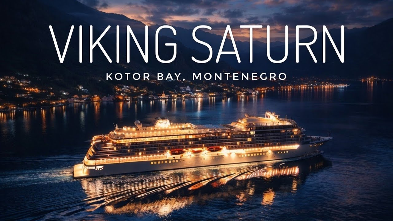 Viking Saturn in Bay of Kotor, Montenegro