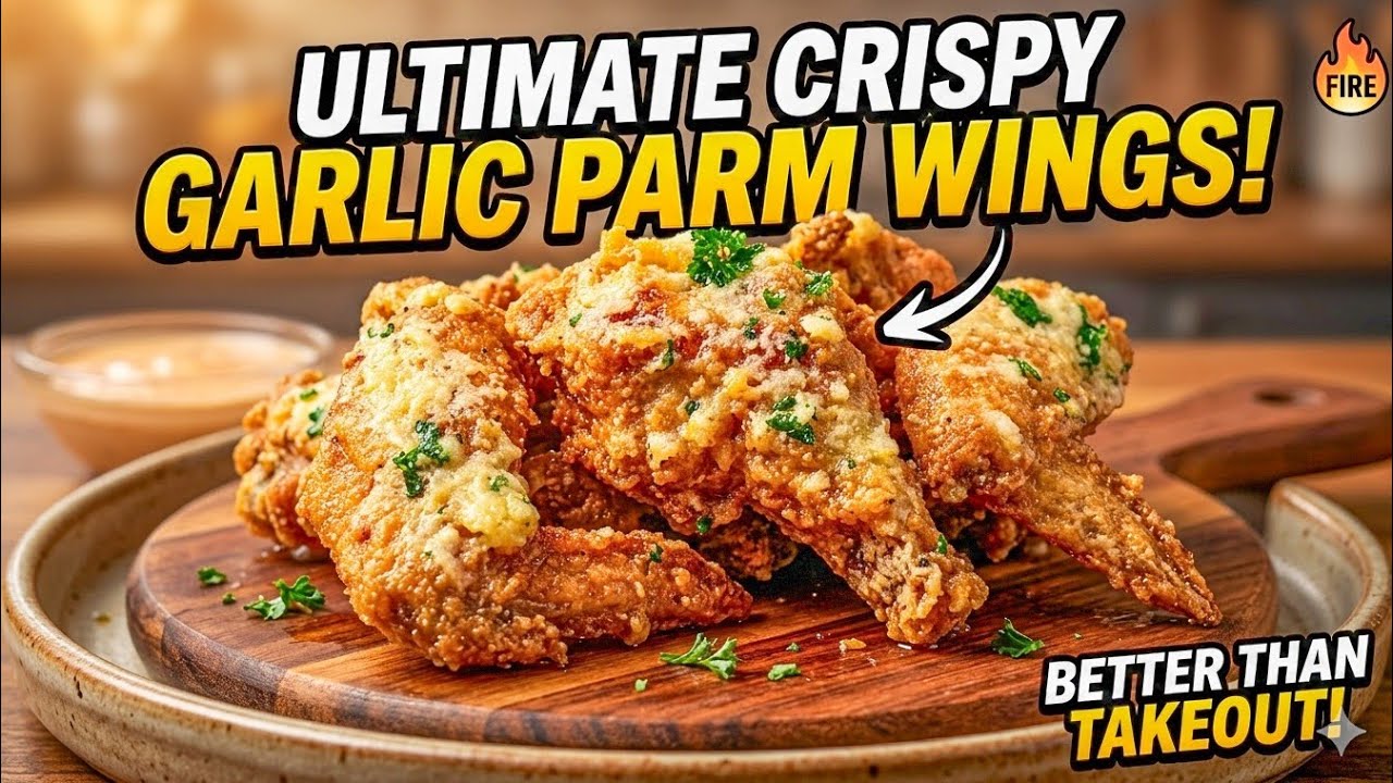 GARLIC PARMESAN WINGS | FOOD PARK/RESTO STYLE CHICKEN WINGS!