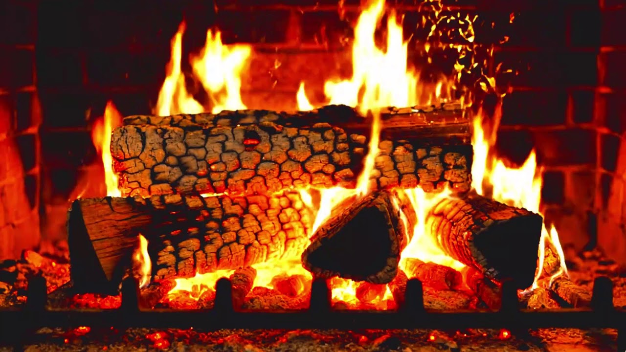 This Cozy Fireplace Will Melt Your Stress Away 🔥 Relaxing Fire Sounds