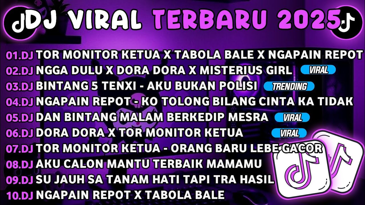 DJ TIKTOK TERBARU 2025🎵DJ TOR MONITOR KETUA X TABOLA BALE X NGAPAIN REPOT🎵DJ NGGA DULU X DORA DORA