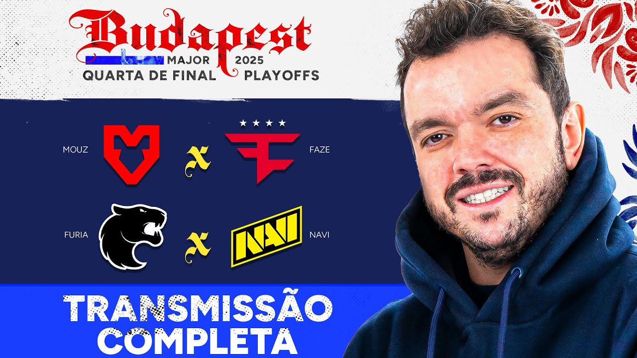 STARLADDER BUDAPEST MAJOR 2025 - QUARTAS DE FINAL - !socio - Siga @Gaules