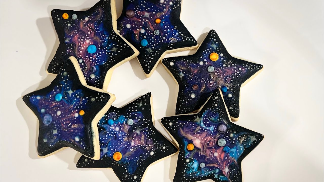 How to make galaxy sugar cookies @faithfullycreatedcakes3957