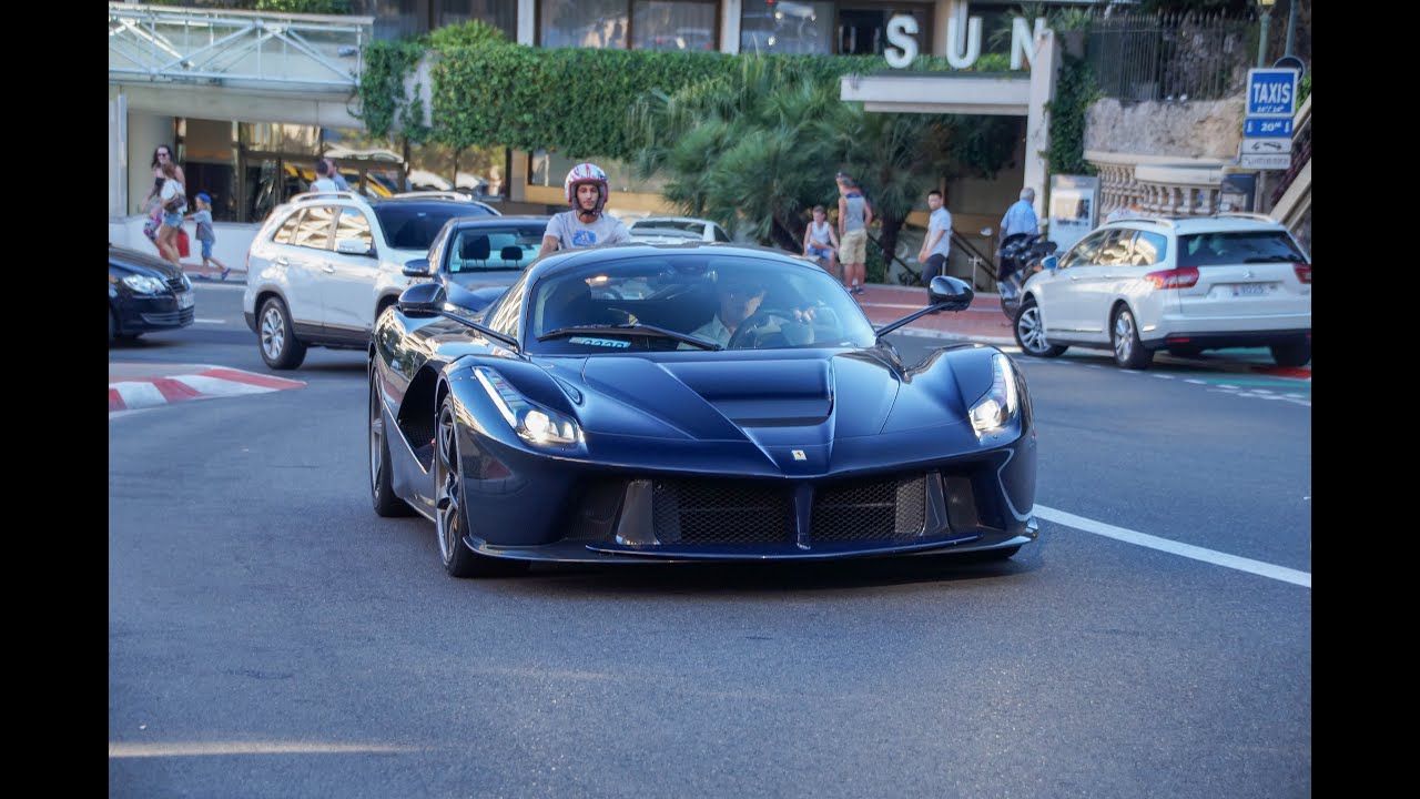 supercars in Monaco 2015 HD ( 2xLaFerrari, 918 spyder, 3xBugatti, Mansory 6x6...)