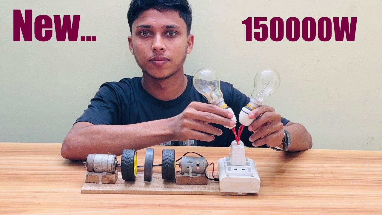 New Experiments Free Energy Generator 150000W DC Motor Idea 2026