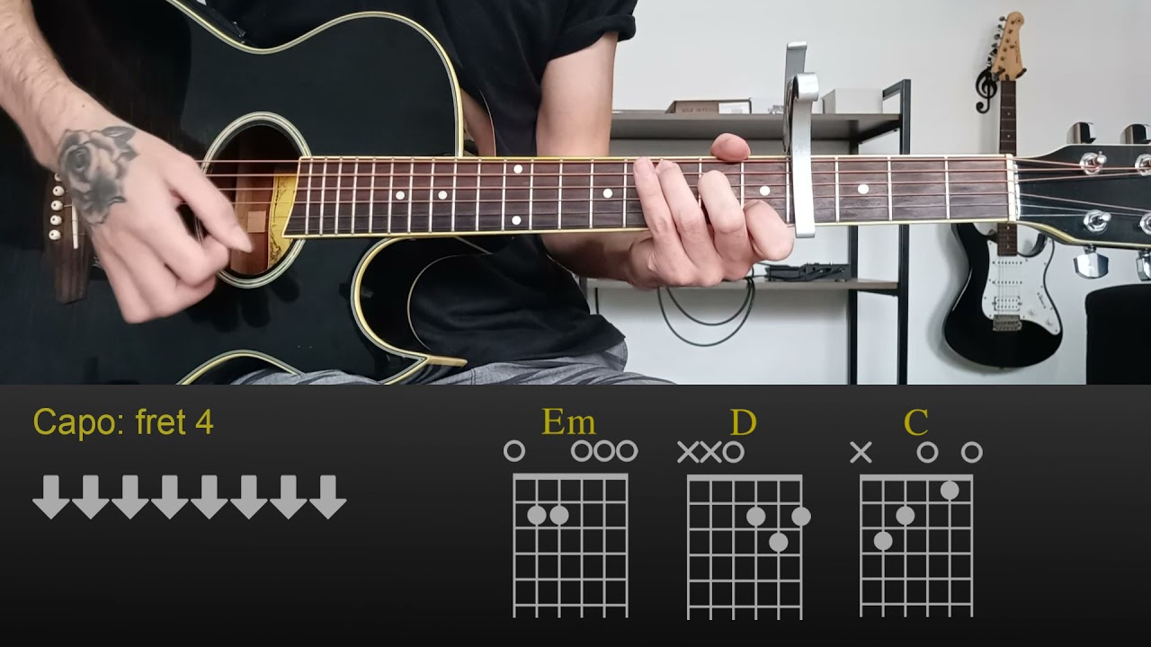 Linkin Park - Shadow Of The Day | Easy Guitar Lesson Tutorial with Chords/Tabs and Rhythm