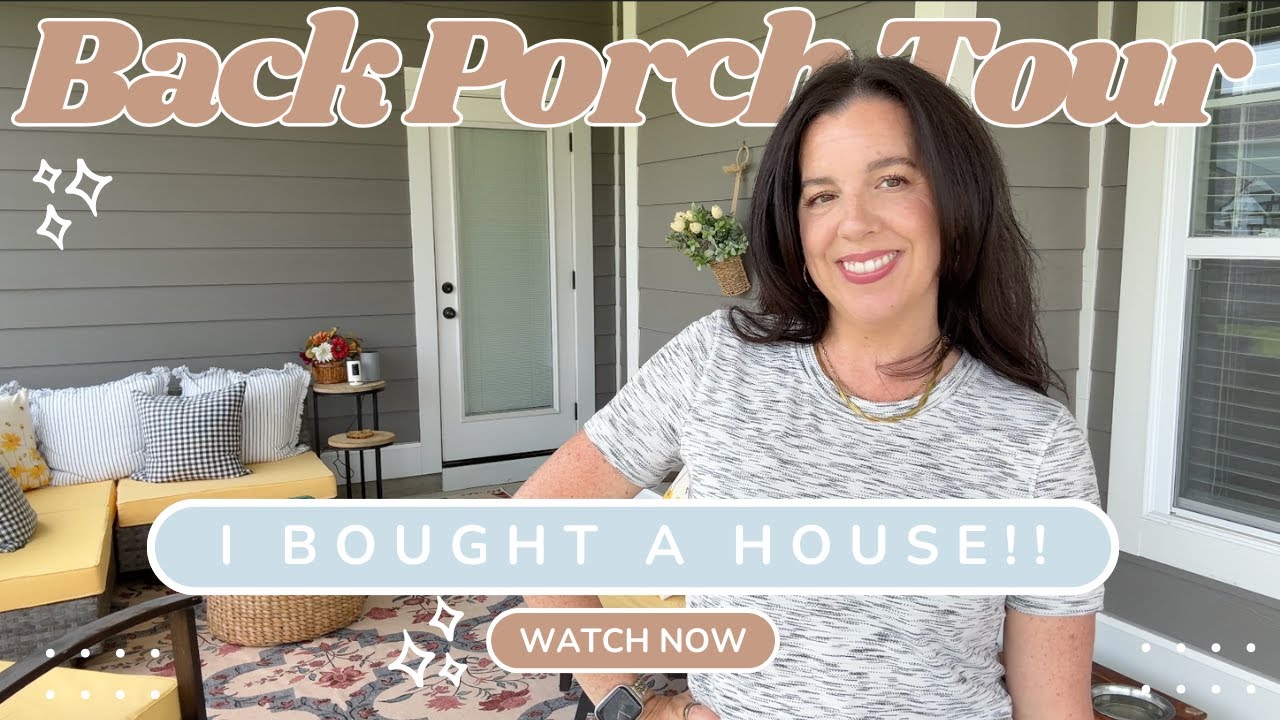 Back Porch Tour (Vlog) | I Bought a House! | Katie LeBlanc