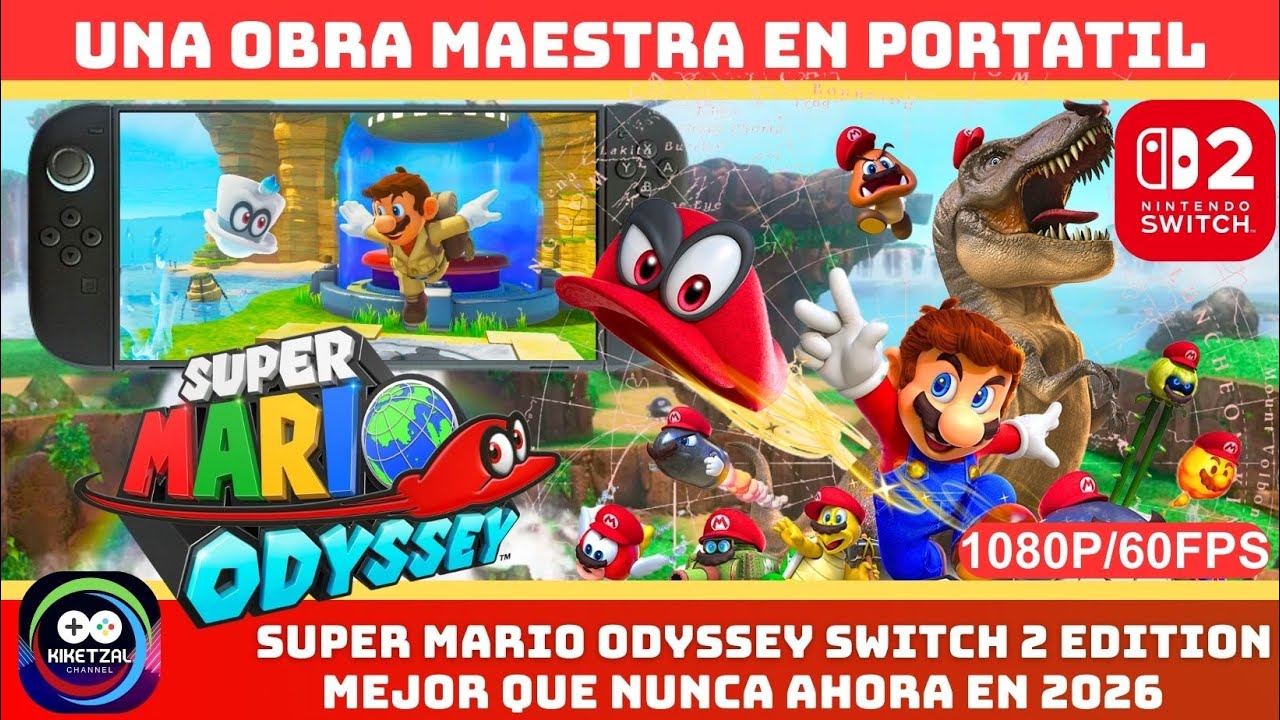 Así se juega Super Mario Odyssey en Switch 2 portátil 🚀