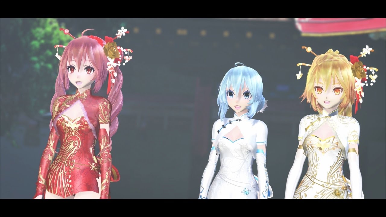 【ＭＭＤ】ミク・テト・ネルがミニチャイナ服で「アンデッドエネミー Undead Enemy」 4K