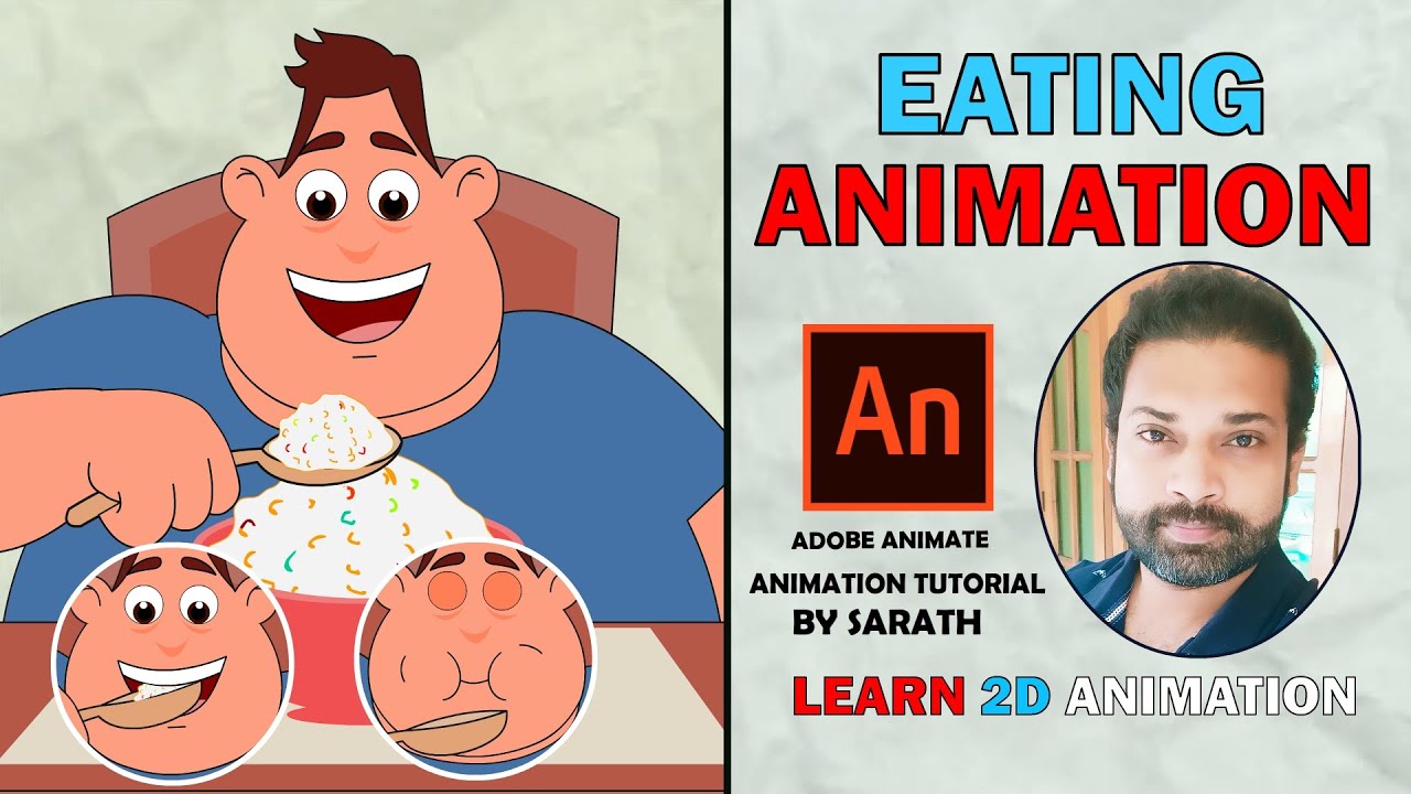 АНИМАЦИЯ ПОЕДАНИЯ ПЕРСОНАЖА | Учебник по Adobe Animate | Как создать анимацию поедания | 2D-урок