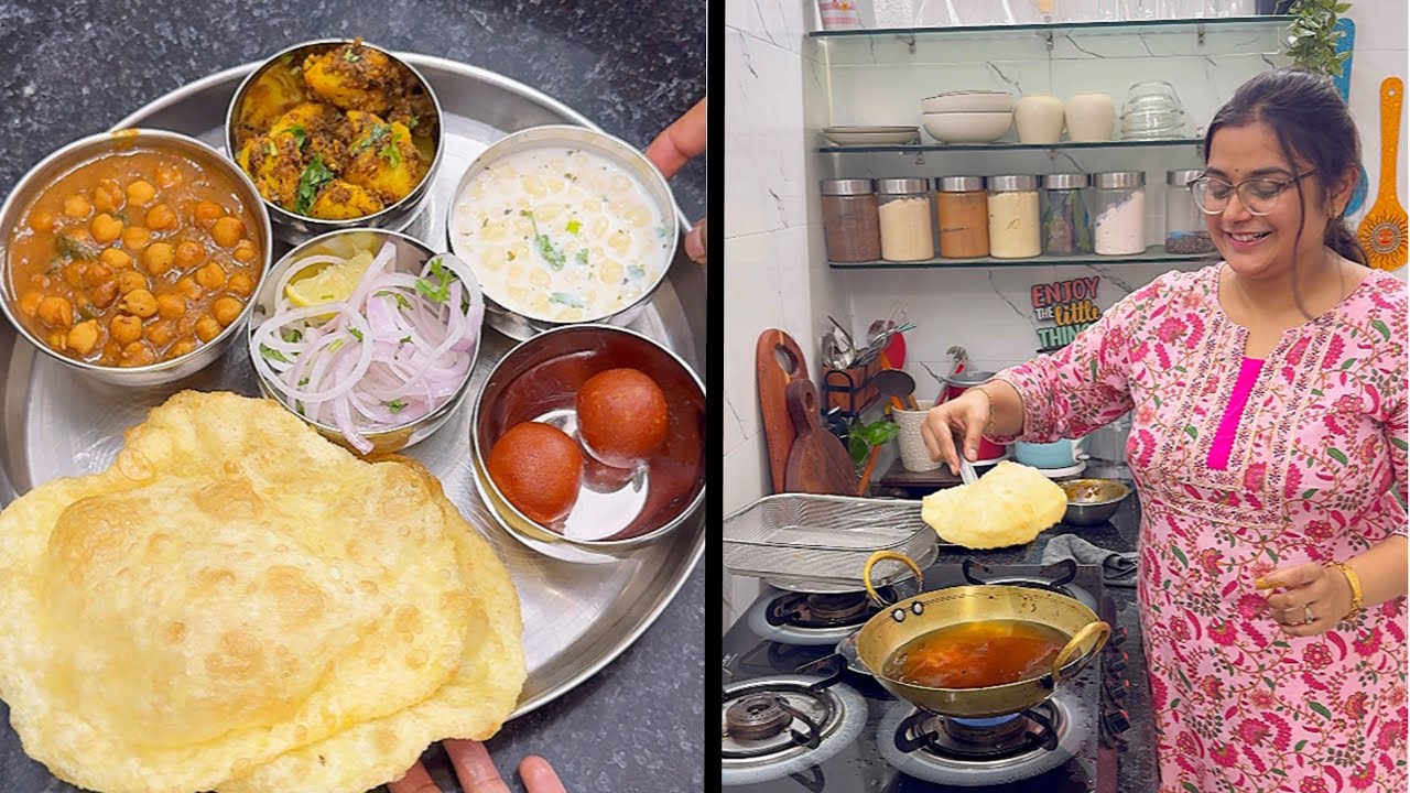 Thele jaise gubbare jaise Fule Fule bhature, chole bhature