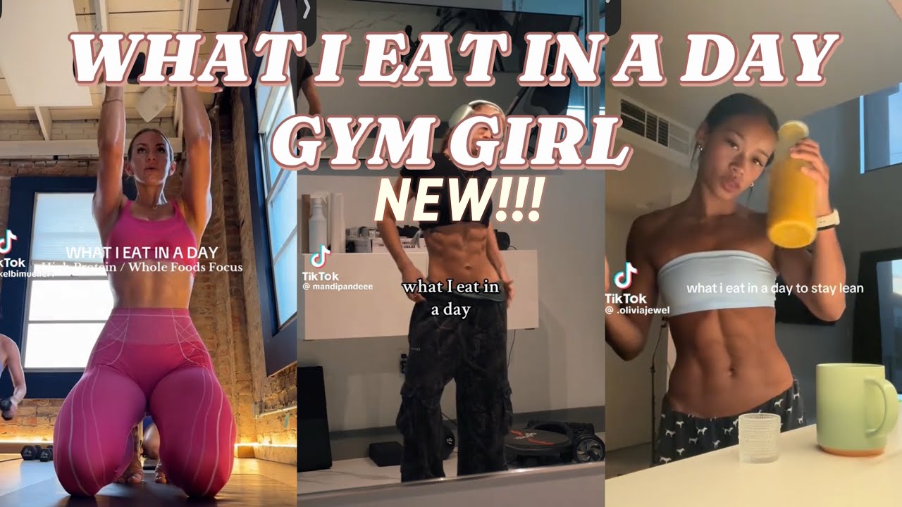 WHAT I EAT IN A DAY AS A GYM GIRL 🌮🏋️&zwj;♀️|| TIKTOK COMPILATION||