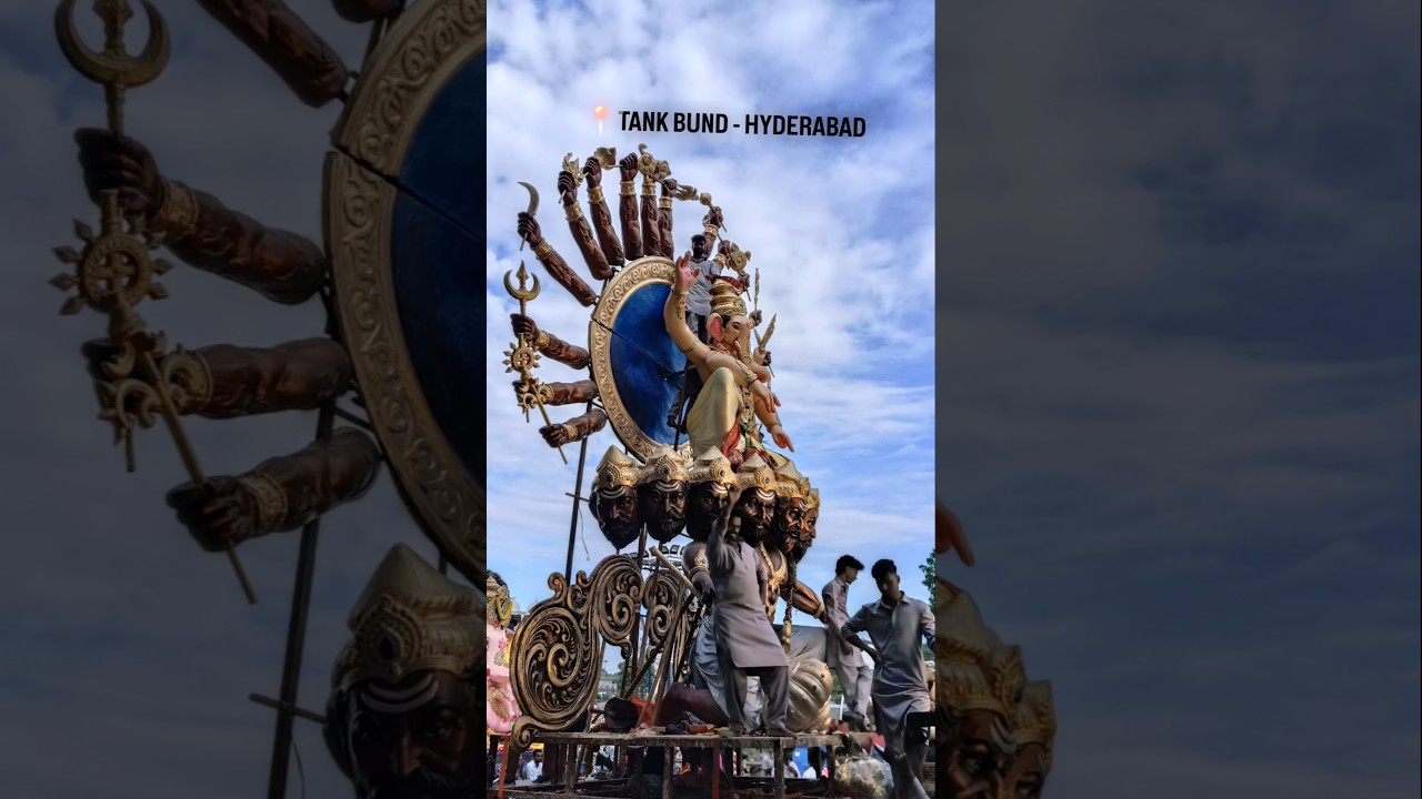 Ganesh Visarjan 2025 || A Visual Journey Through Hyderabad&rsquo;s Streets|| Tank bund || #trending #yt