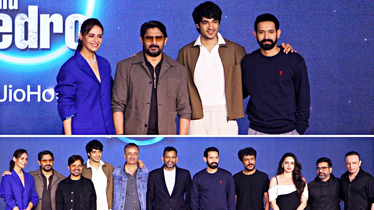 PRITAM AND PEDRO Grand Trailer Lauinch | Rajkumar Hirani, Vikrant Massey, Arshad Warsi & Mona Singh