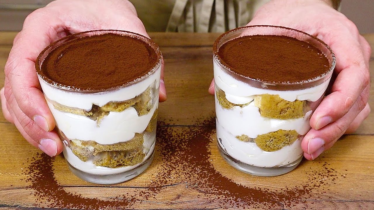 Dessert ohne Backen! Dessert in 5 Minuten! Leckeres Tiramisu!